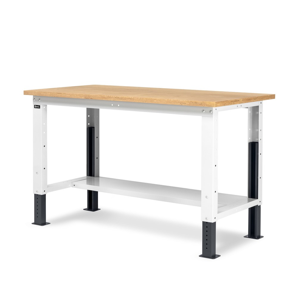 Produktabbildung Nr. 3: Établi Fami, réglable en Hauteur de construction, capacité de charge 1 000 kg, HxLxP 740-1,110 x 1500 x 750 mm, gris clair/RAL 7016 gris anthracite