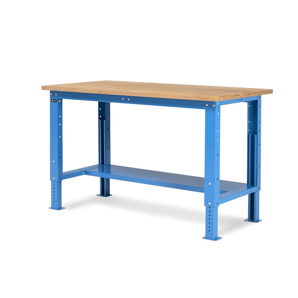 Produktabbildung Nr. 2: Établi Fami, réglable en Hauteur de construction, capacité de charge 1 000 kg, HxLxP 740-1,110 x 1500 x 750 mm, RAL 5012 bleu clair
