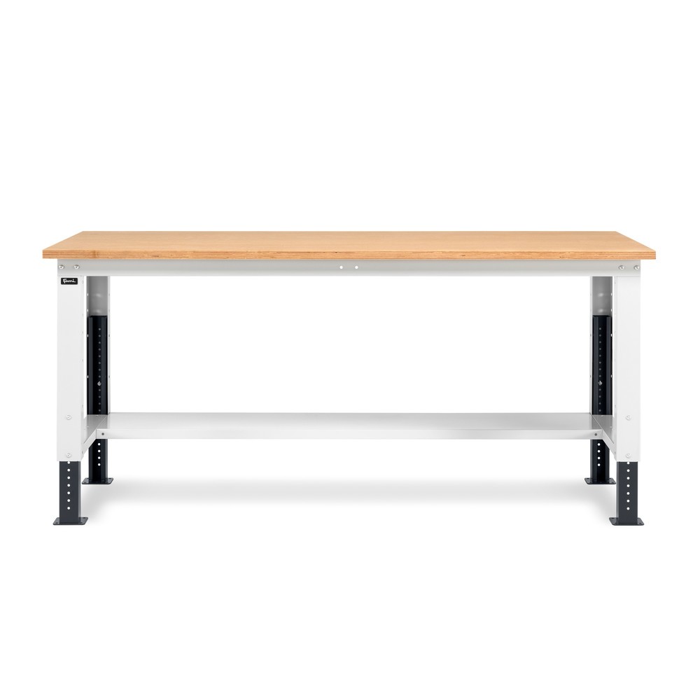 Produktabbildung Nr. 3: Établi Fami, réglable en Hauteur de construction, capacité de charge 1 000 kg, HxLxP 740-1,110 x 2 000 x 750 mm, gris clair/RAL 7016 gris anthracite