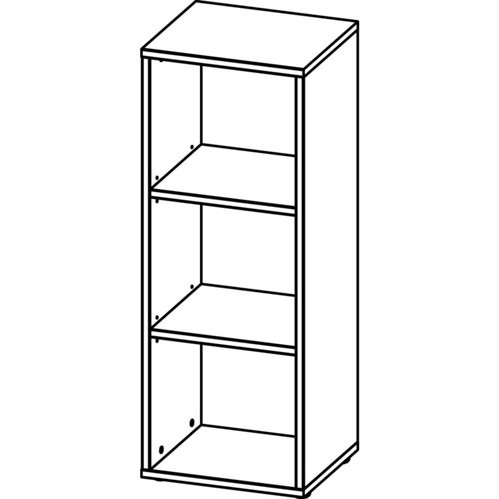 Produktabbildung Nr. 2: Étagère à dossiers AGENDA, 3 compartiments, hauteur 1 200 mm, largeur 450 mm, graphite/imitation chêne Grandson