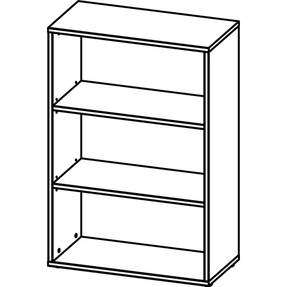 Produktabbildung Nr. 7: Étagère à dossiers AGENDA, 3 compartiments, hauteur 1 200 mm, largeur 800 mm, graphite/imitation chêne Grandson