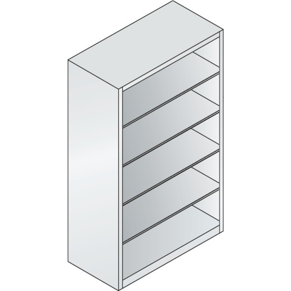 Produktabbildung Nr. 2: Étagère à dossiers C+P série 900, H x l x P 1 950 x 1 200 x 600 mm, gris noir