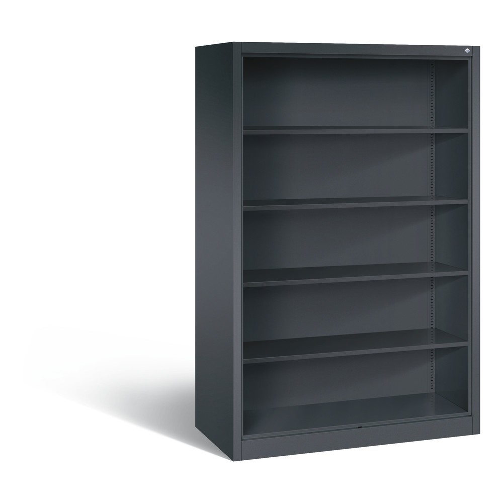 Illustration du produit: Étagère à dossiers C+P série 900, H x l x P 1 950 x 1 200 x 600 mm, gris noir