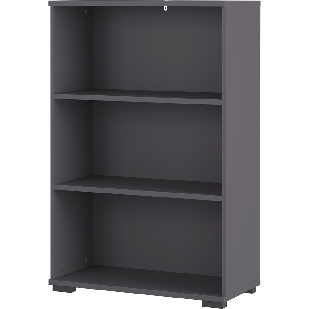Produktabbildung Nr. 1: Étagère à dossiers PROFI, 3 compartiments, hauteur 1 230 mm, largeur 800 mm, graphite