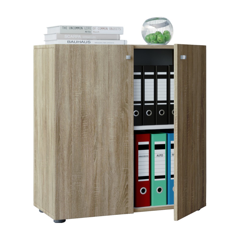 Illustration du produit: Étagère à dossiers Vandol Mini, chêne Sonoma
