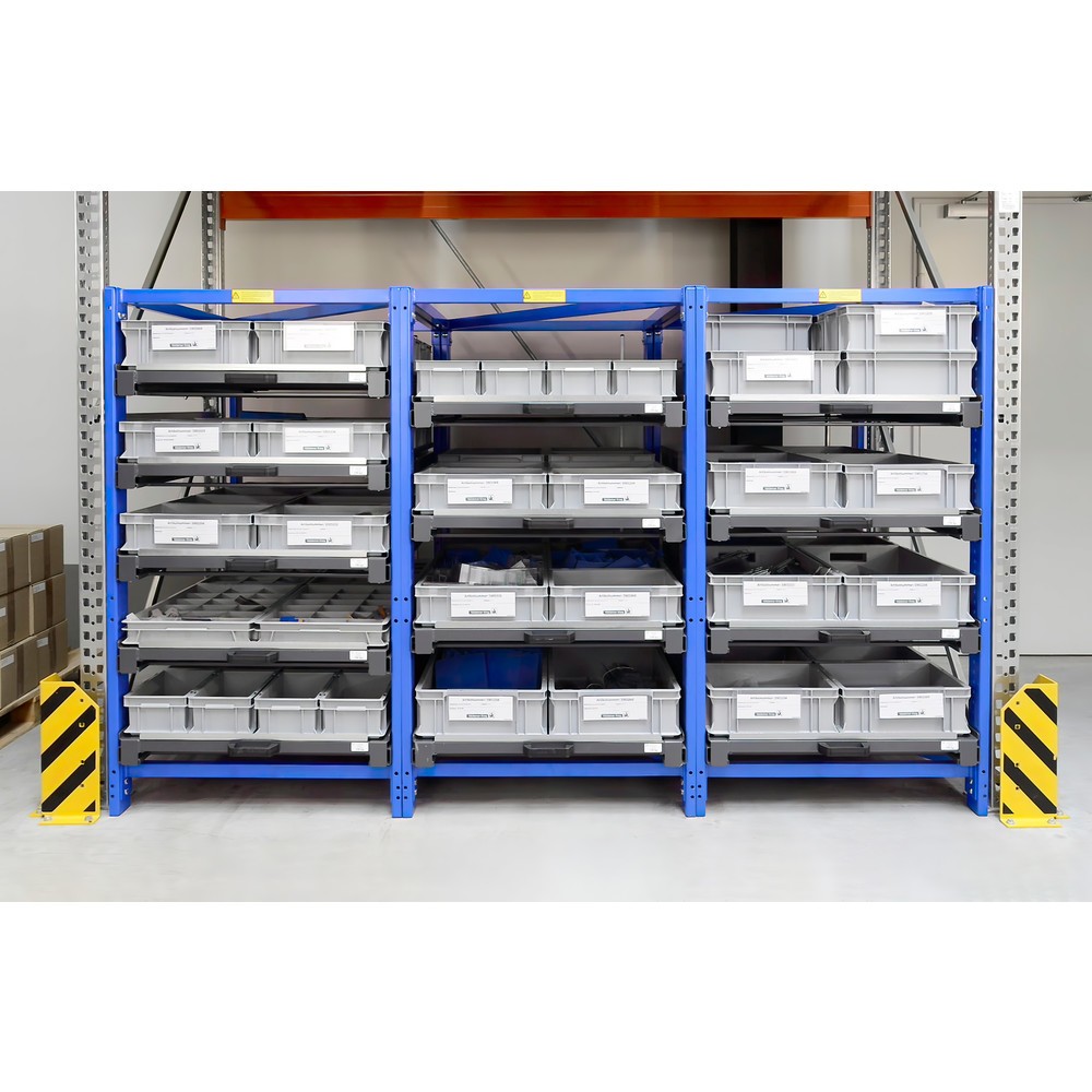 Produktabbildung Nr. 3: Étagère coulissante compacte à 5 tiroirs, charge par tablette 150 kg, hauteur 1 700 mm