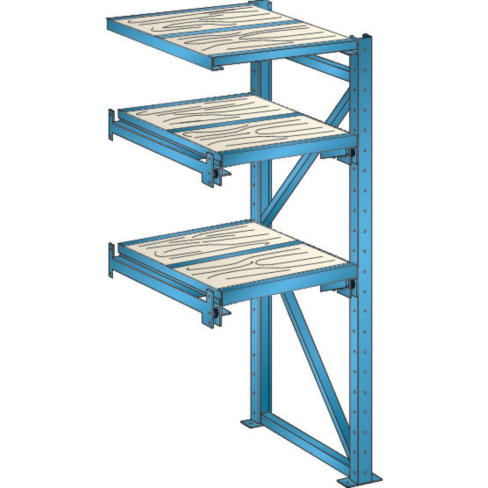 Illustration du produit: Étagère coulissante LISTA pour charges lourdes, travée auxiliaire, largeur d'insertion 890 mm, profondeur 860 mm