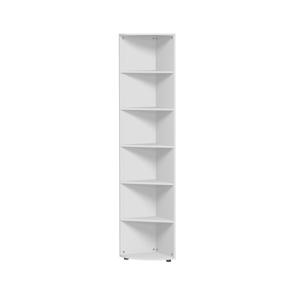 Illustration du produit: Étagère d’angle Lissabon, 6 hauteurs de classeurs, gris clair