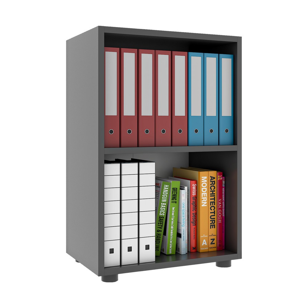 Illustration du produit: Étagère Ulas 2 compartiments, anthracite
