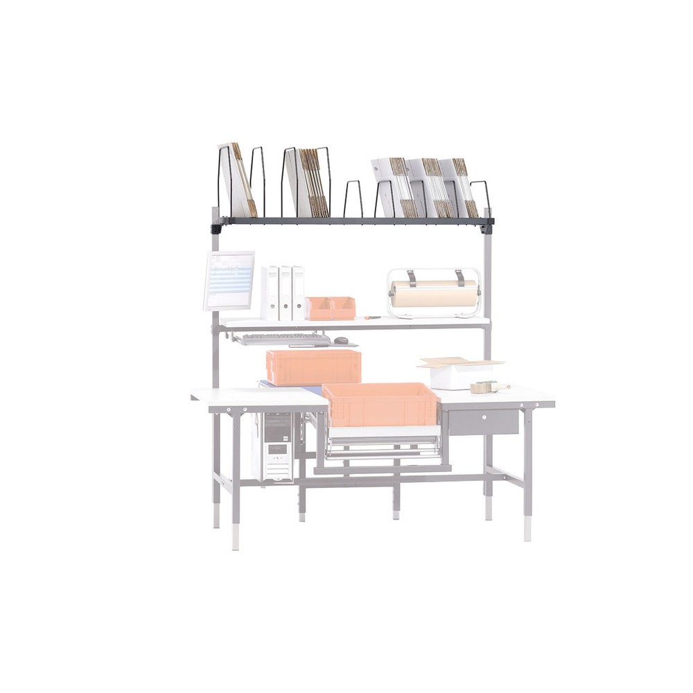 Produktabbildung Nr. 3: Étagère de stockage d'appoint pour système de table d’emballage, HxlxP 40 x 1 600 x 600 mm