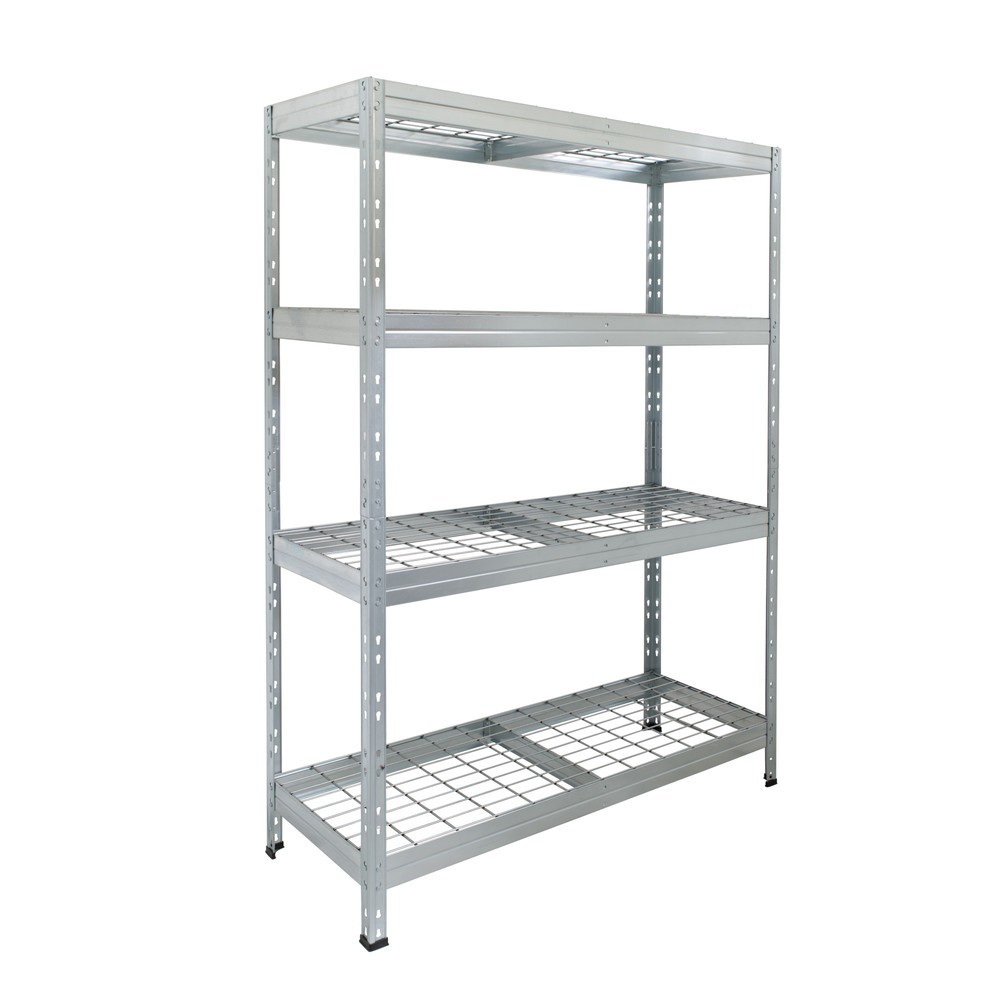 Illustration du produit: Étagère extérieure à grande portée avec étagères en grille, HxLxP 1800 x 1200 x 450 mm