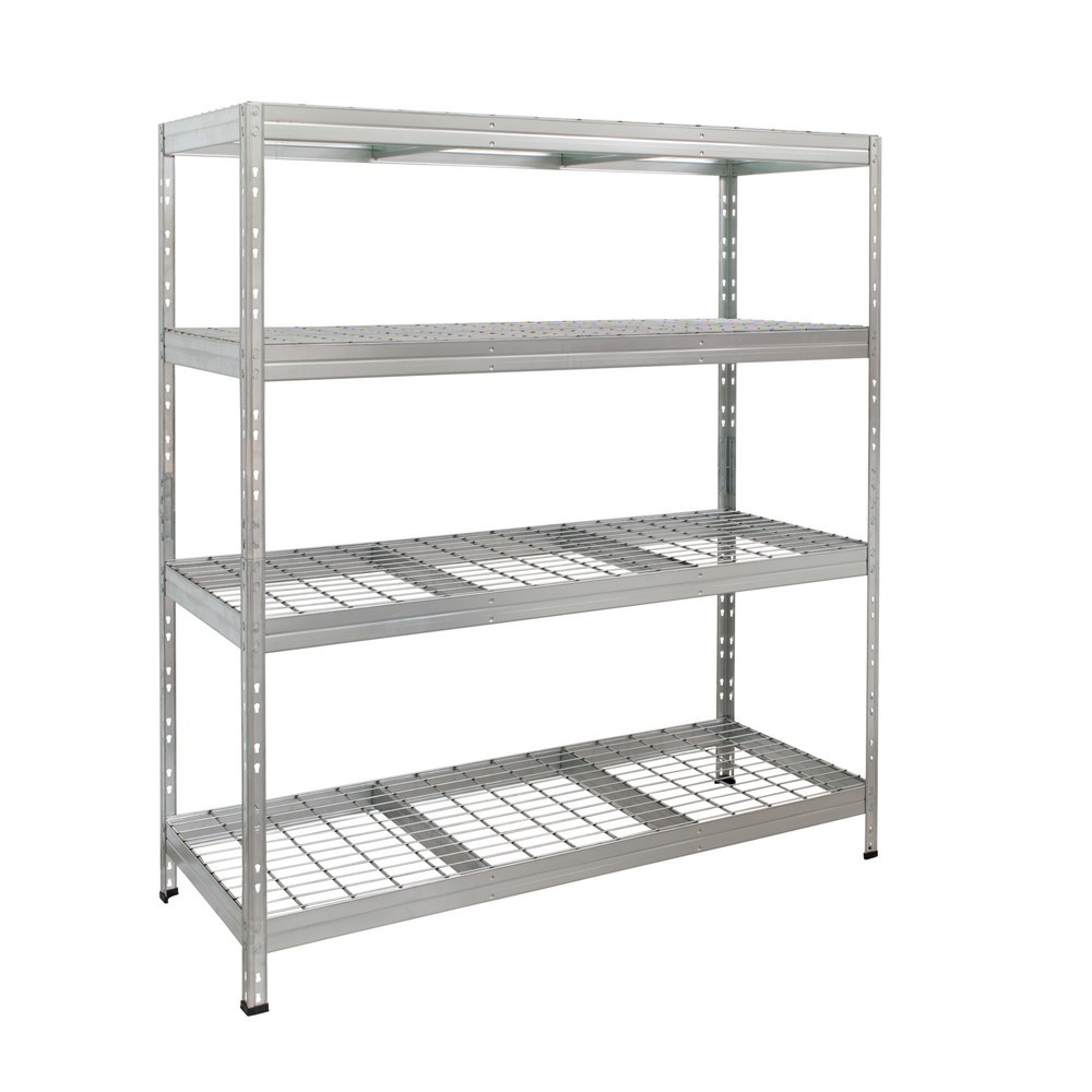 Produktabbildung Nr. 1: Étagère extérieure à grande portée avec étagères en grille, HxLxP 1800 x 1500 x 600 mm