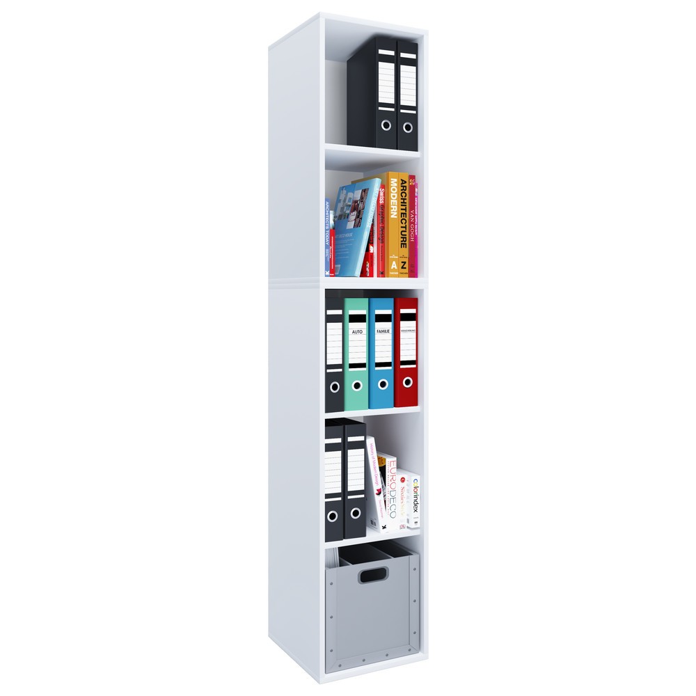 Rayonnage VCM Lona I XXL, blanc N° de l'image du produit 1 : Rayonnage VCM Lona I XXL, blanc