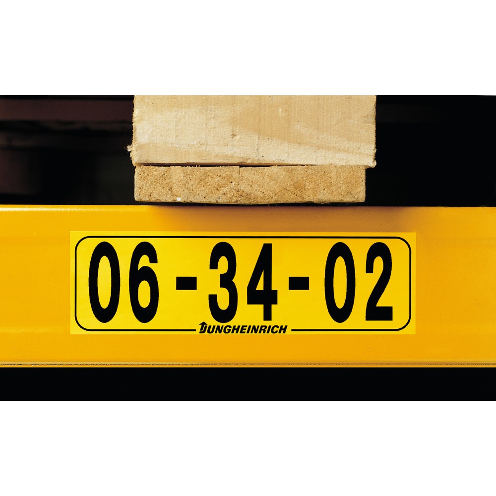 Produktabbildung Nr. 2: Étiquettes autocollantes pour rayonnages à tablettes, jaunes