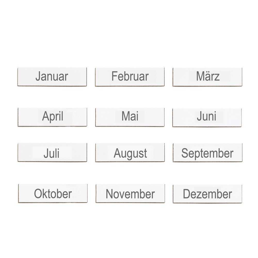 Illustration du produit: Étiquettes mensuelles pour le planning du personnel et des congés FRANKEN
