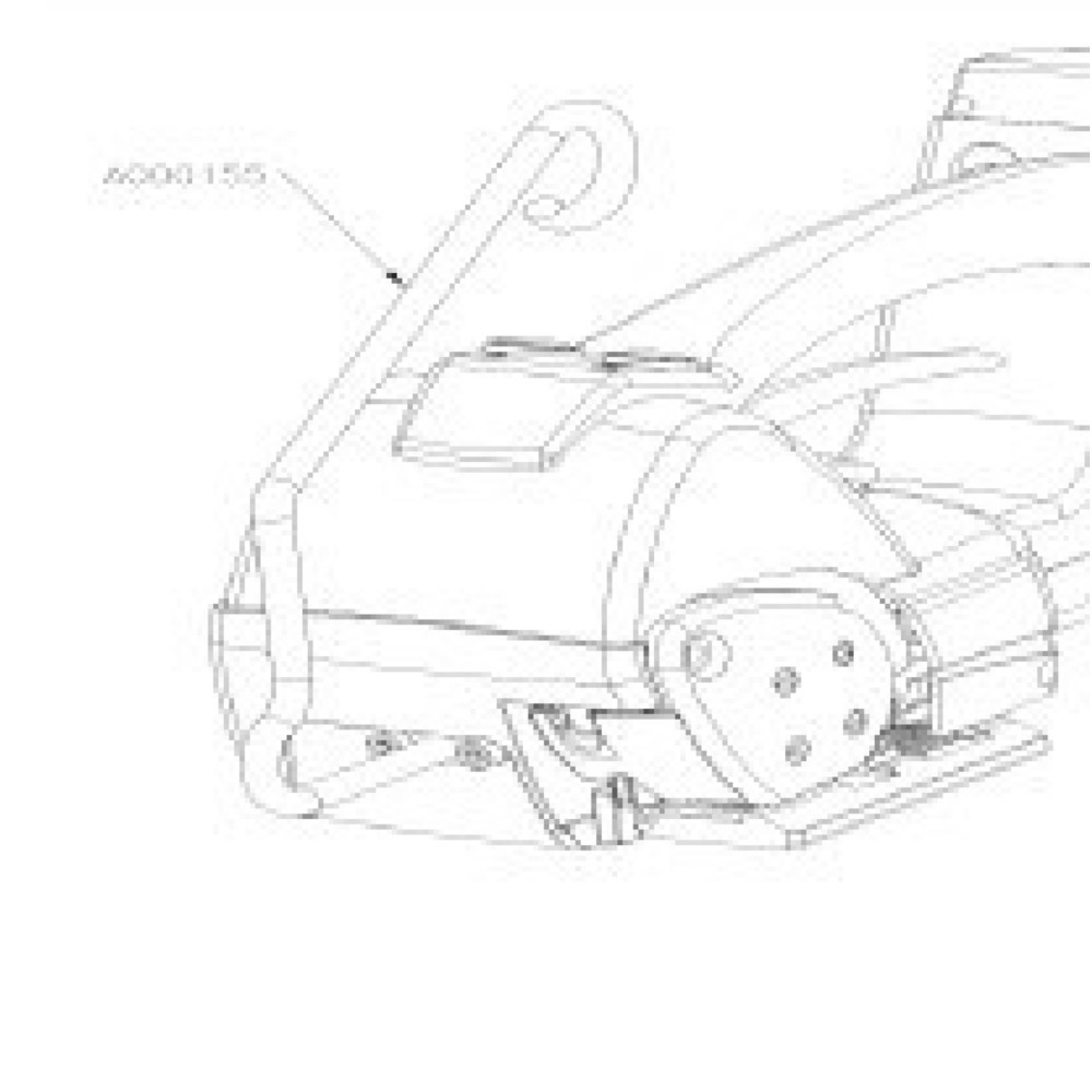 Illustration du produit: Étrier de suspension pour station de cerclage BW-XL, pour appareil sans fil BW-03 + BW-04