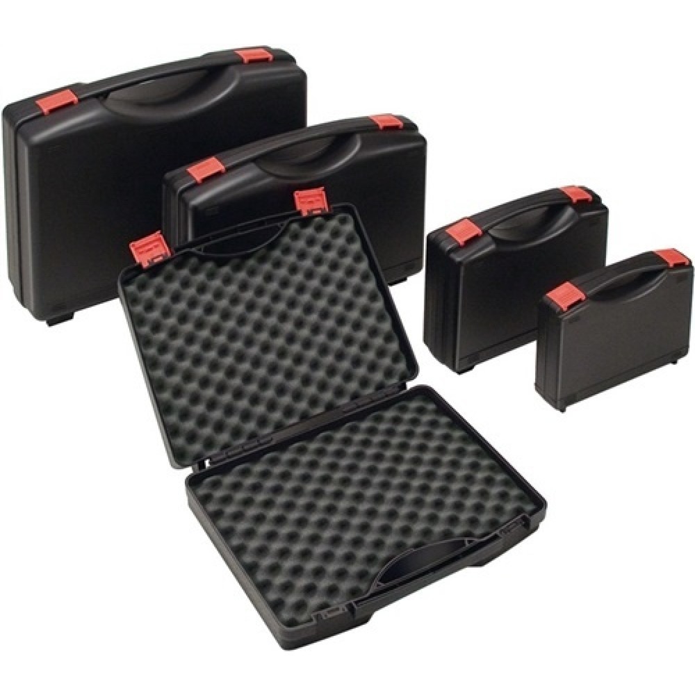 Illustration du produit: Coffrets en plastique L275xl230xH83 mm PP 1 poignée avec insert en mousse noir