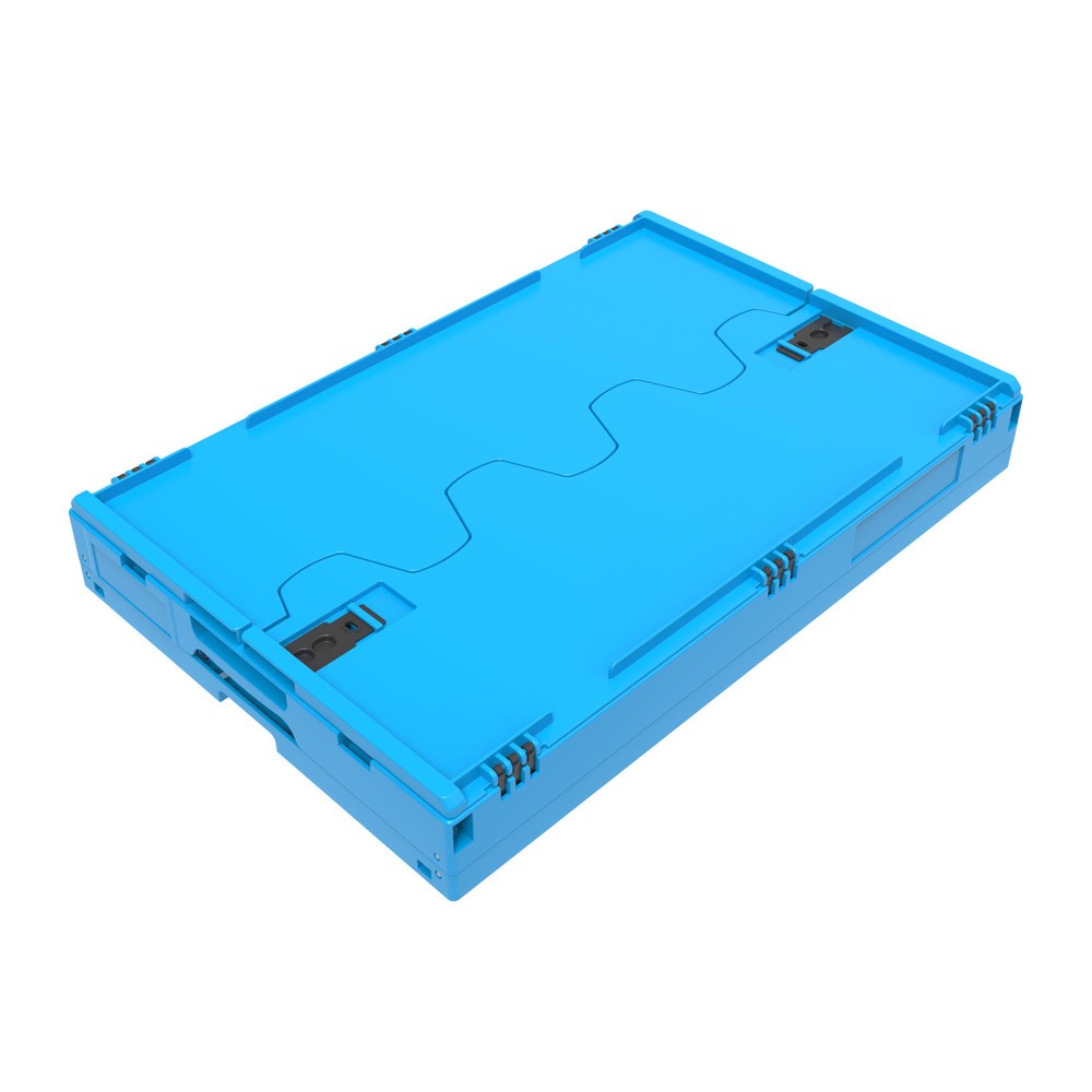 Produktabbildung Nr. 5: Euronorm-Faltbox Premium, mit Scharnierdeckel, 60 Liter, blau