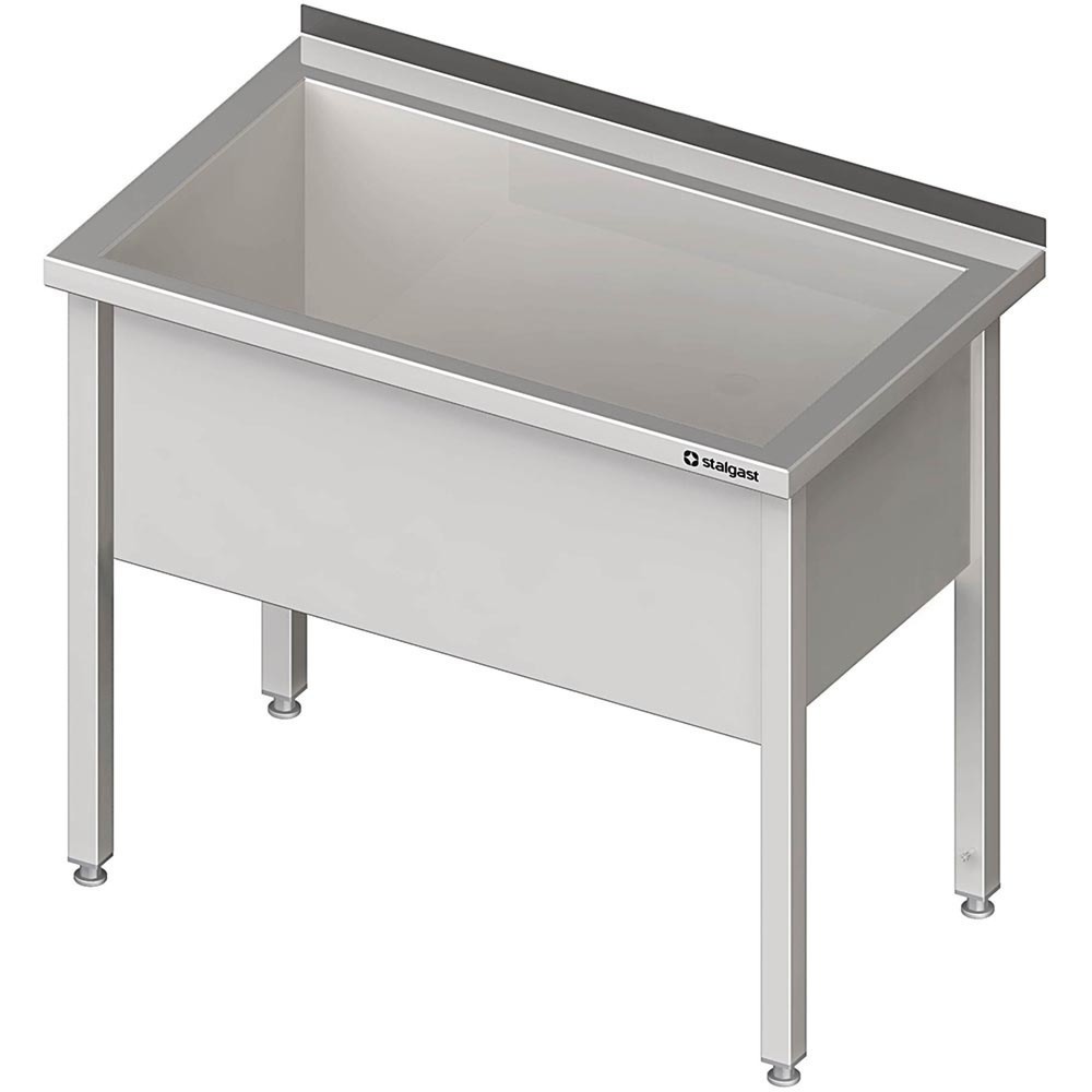 Produktabbildung Nr. 2: Évier à casserole Stalgast avec cuvette, 600x600x850 mm, hauteur de cuve 400 mm avec rebord, soudé