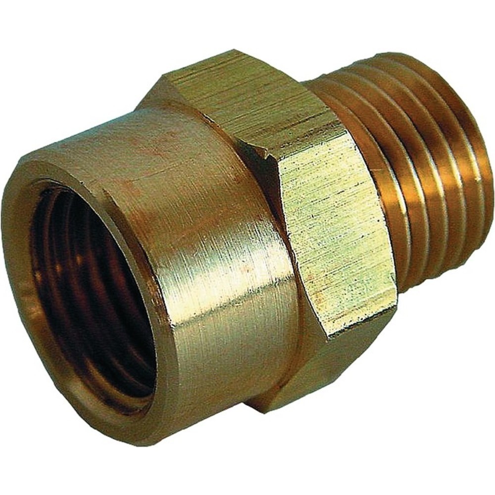 Illustration du produit: EWO Doppelgewindenippel, Außengewinde G 1/4, Messing, Innengewinde G 3/8