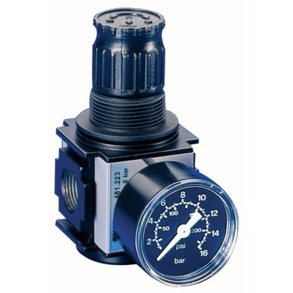 Illustration du produit: EWO Druckregler Typ 481, BG I G 3/8 ″, Gewinde mm 15,39, 0,5-10 bar 3200 l/min