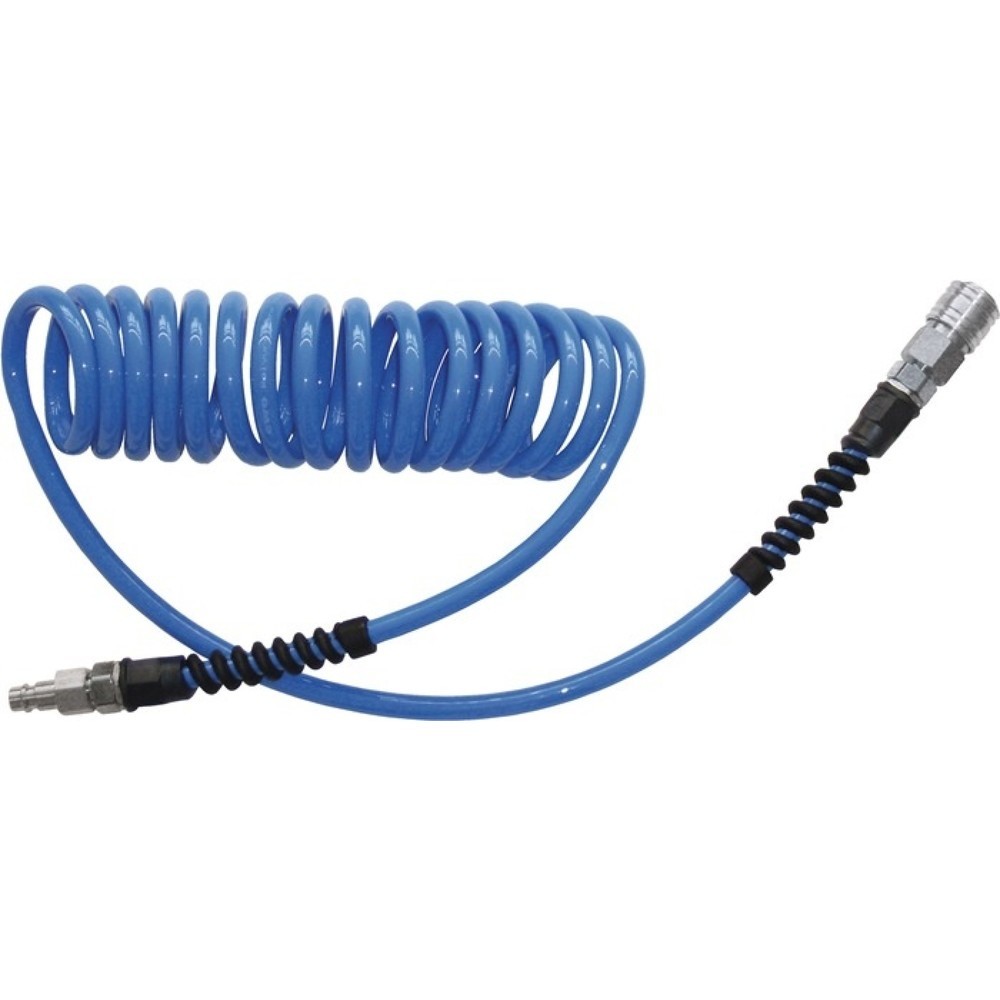 Produktabbildung: EWO Spiralschlauchset, Länge 7,5 m, Innen-Ø 6,5 mm Aussen-Ø 10 mm, Kupplung DN 7,2