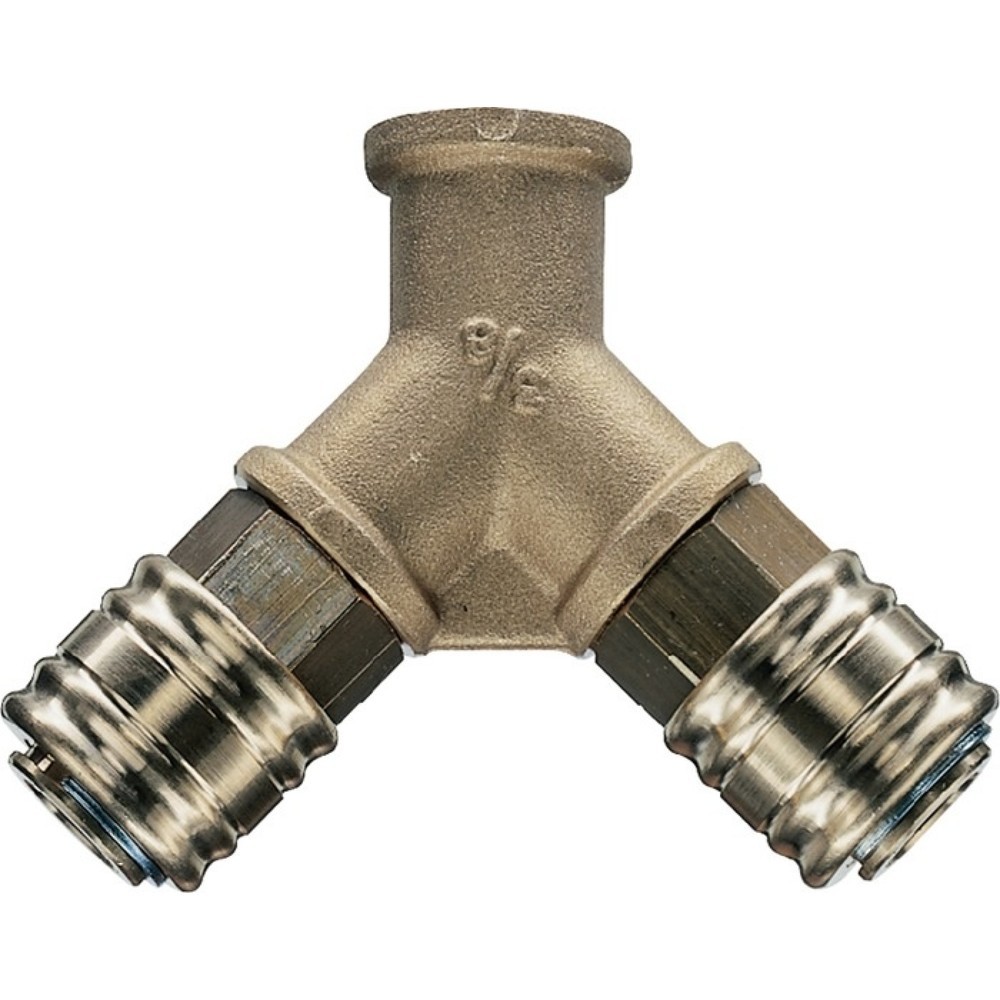 Produktabbildung: EWO Verteiler, DN 7,2, Innengewinde, 2 Kupplungen, Gewinde G 3/8 ″/15,39 mm