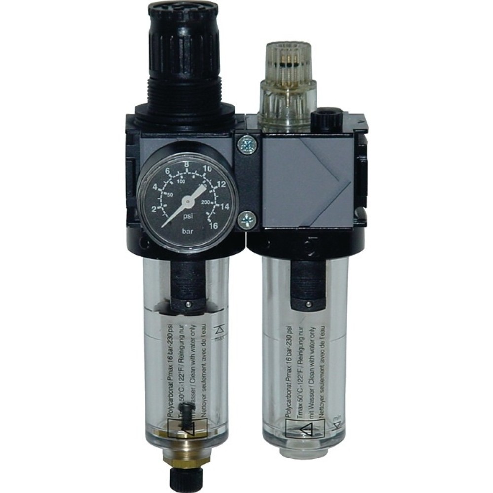 Produktabbildung: EWO Wartungseinheit Typ 488 - variobloc, BG I 2-tlg., Gewinde G 1/4 ″ manuell, 1500 l/min