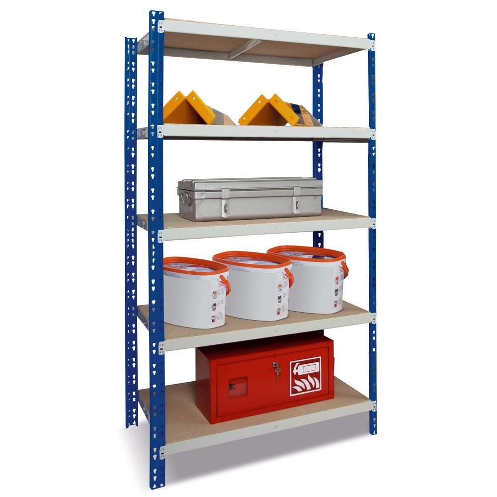 Produktabbildung: Fachbodenregal enzianblau, Fachlast 300 kg, HxBxT 2.200 x 1.000 x 600 mm