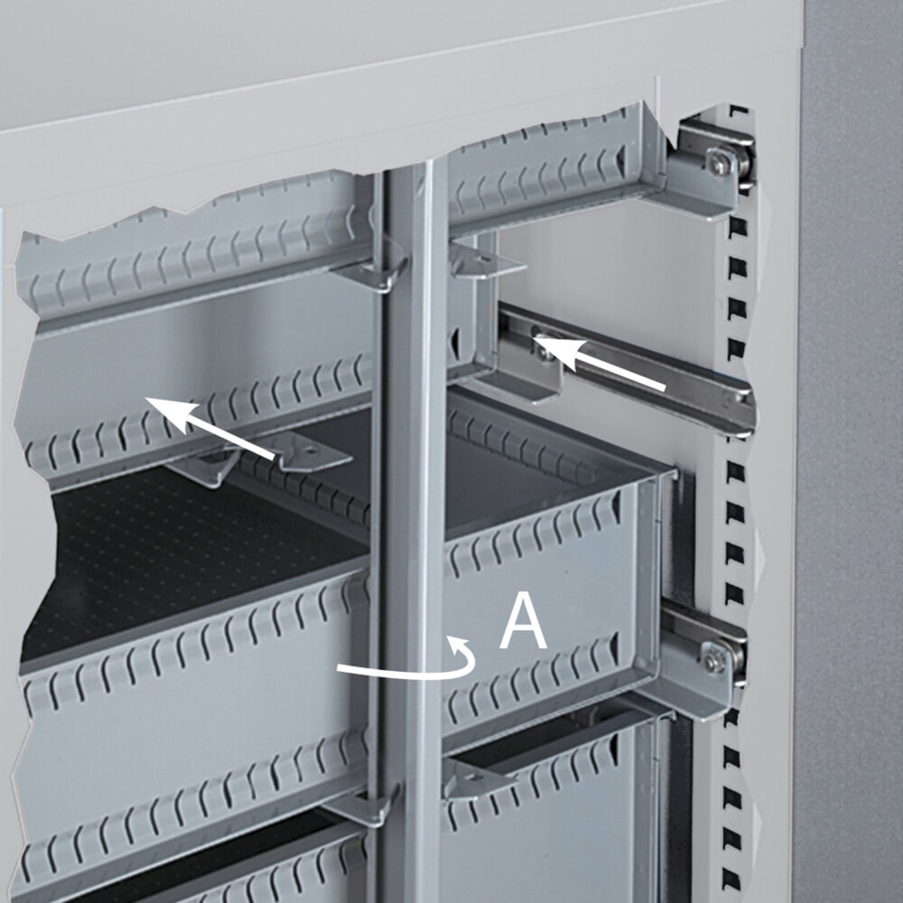 N° de l'image du produit 13 : Fami MASTER Armoire à tiroirs, 6 tiroirs, HxlxP 1 000 x 714 x 726 mm, gris clair, anthracite