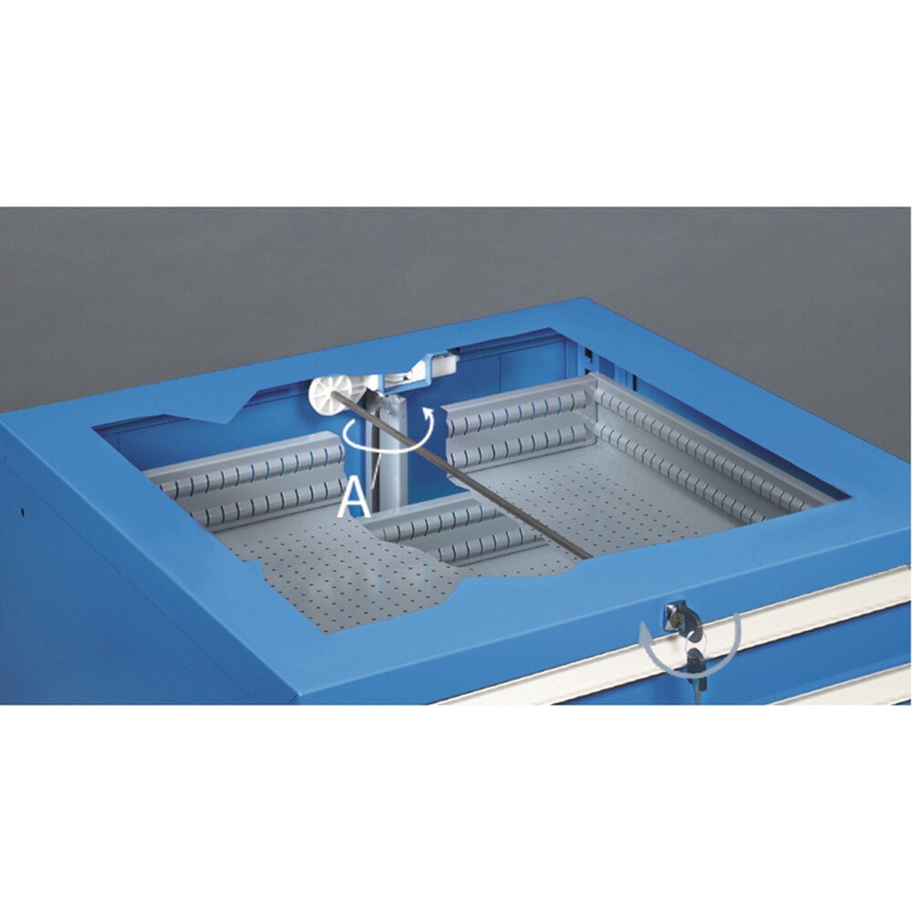Produktabbildung Nr. 14: Fami MASTER Schubladenschrank, 6 Schubladen, HxBxT 1.000 x 714 x 726 mm, lichtblau