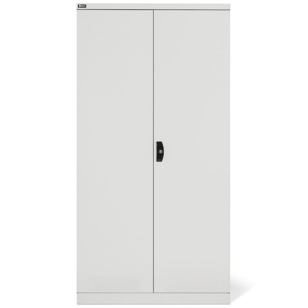 N° de l'image du produit 2 : Fami PERFOM Armoire d'atelier, 4 tablettes perforées, 3 tiroirs, plaques perforées pour porte, bacs à bec, HxlxP 2 000 x 1 023 x 726 mm, gris clair