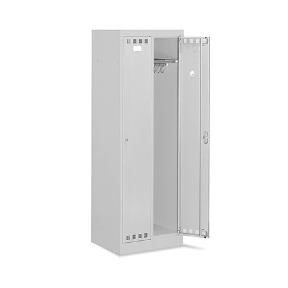 Illustration du produit: Fami PERFOM Casier métallique avec 2 compartiment, HxlxP 1 750 x 608 x 502 mm, gris clair