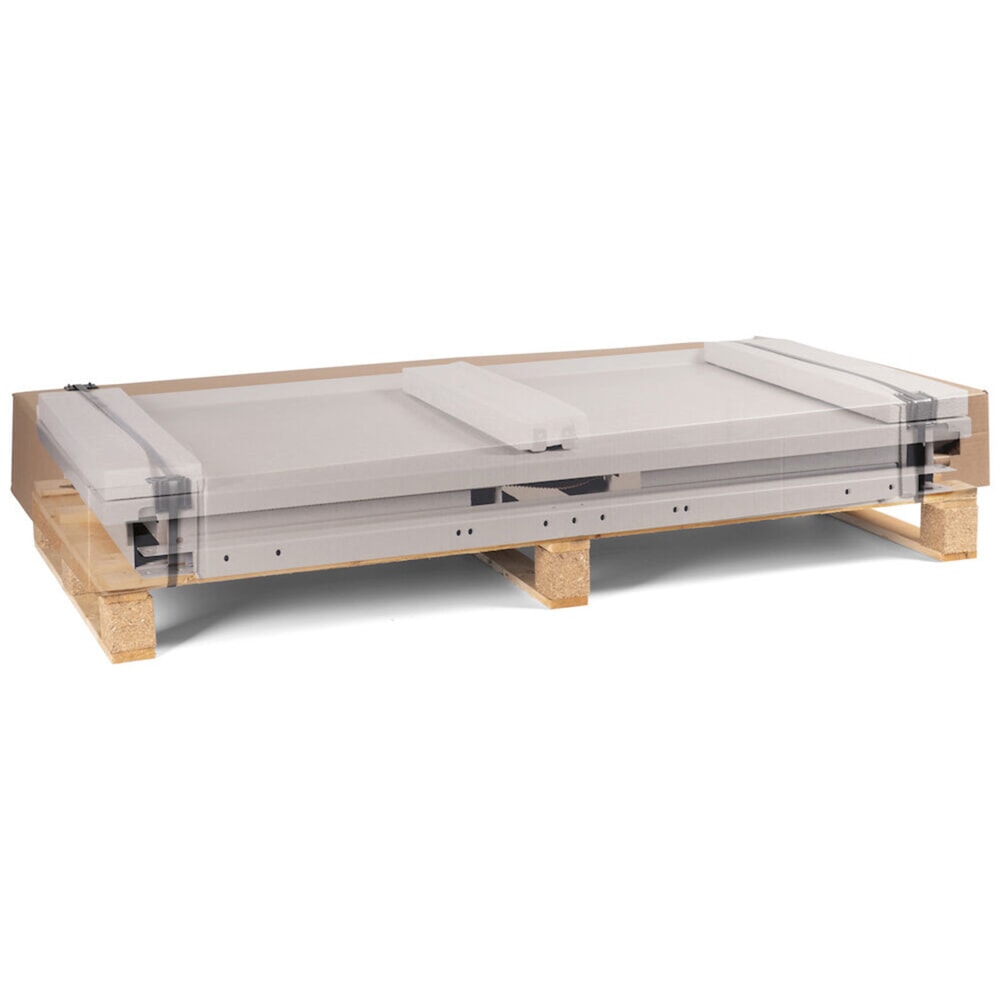 Produktabbildung Nr. 6: Fami Werkbank, höhenverstellbar, 4 Schubladen, Flügeltürschrank, Rückwand mit 2 Fachböden, TK 1.000 kg, HxBxT 740-1.110 x 2.000 x 750 mm, RAL 7035 lichtgrau / RAL 7016 anthrazitgrau