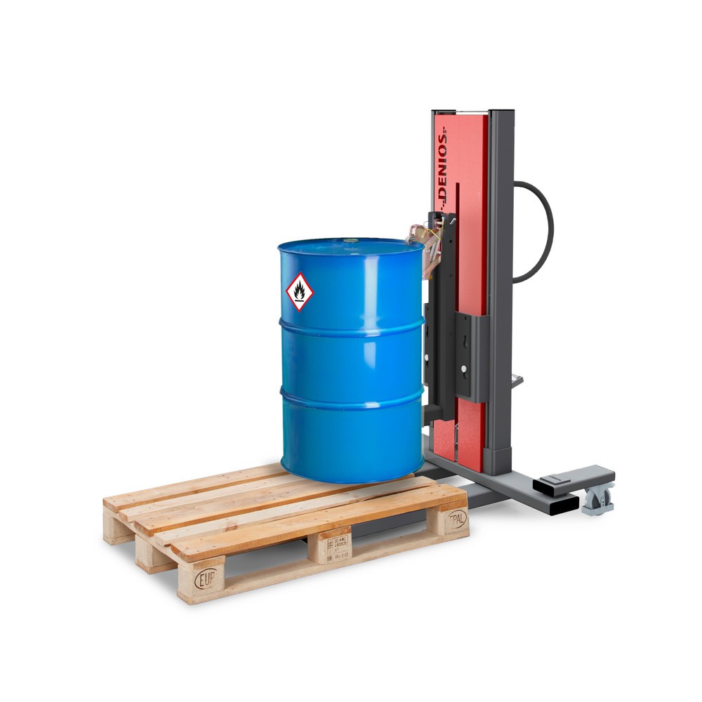 Produktabbildung: Fasslifter Secu Ex mit Fassgreifer, schmal, Hubhöhe max. 905 mm