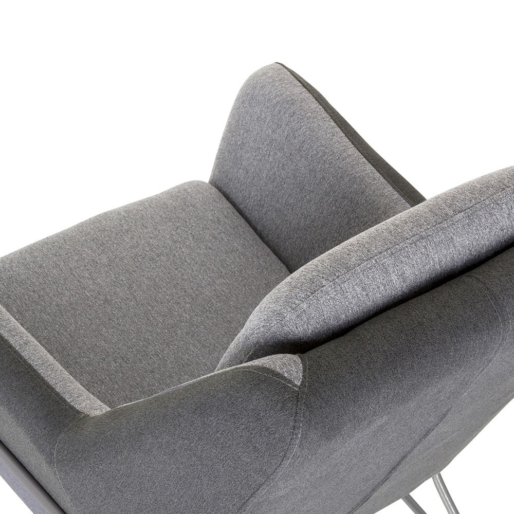 Produktabbildung Nr. 3: Fauteuil lounge hjh OFFICE LAGUN structure à patins, 1 place, gris clair/gris foncé