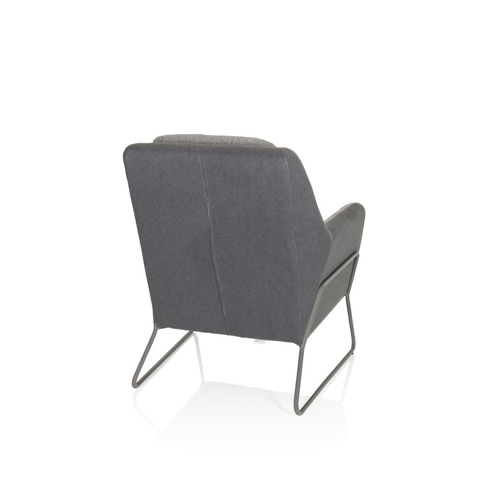 Produktabbildung Nr. 9: Fauteuil lounge hjh OFFICE LAGUN structure à patins, 1 place, gris clair/gris foncé