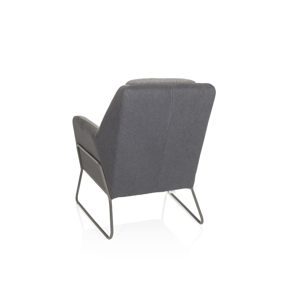 Produktabbildung Nr. 10: Fauteuil lounge hjh OFFICE LAGUN structure à patins, 1 place, gris clair/gris foncé