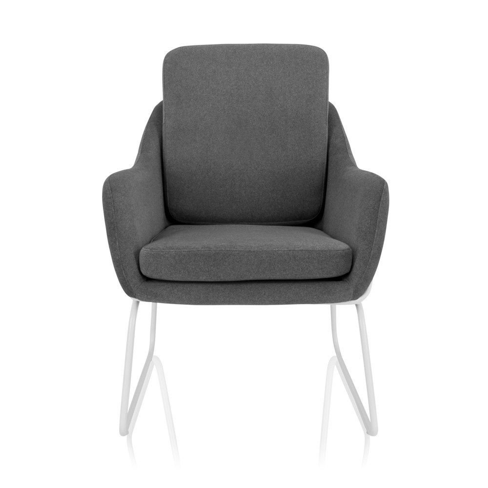 Illustration du produit: Fauteuil lounge / fauteuil de relaxation hjh OFFICE LAGUNO W tissu gris foncé, 1 place