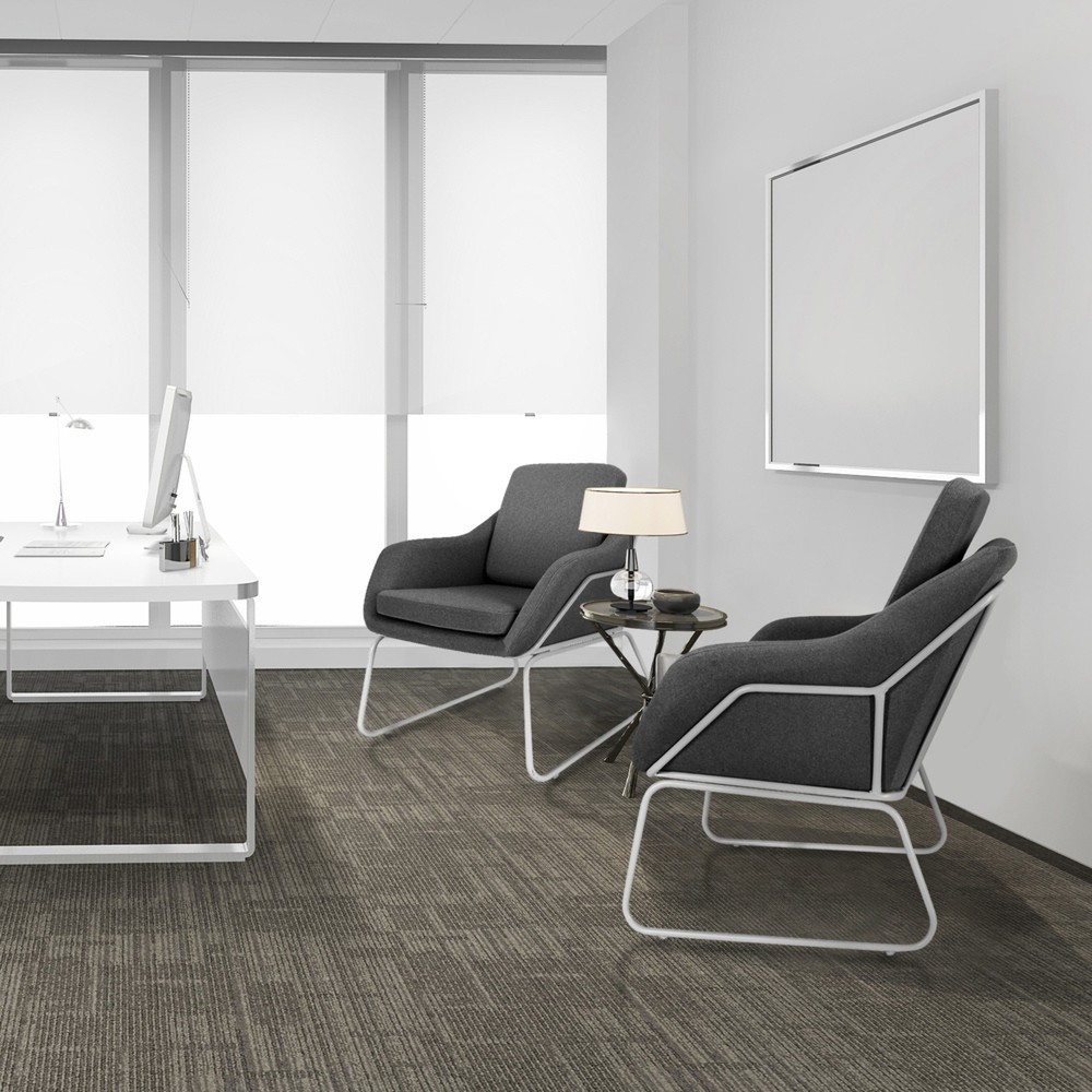 Produktabbildung Nr. 4: Fauteuil lounge / fauteuil de relaxation hjh OFFICE LAGUNO W tissu gris foncé, 1 place