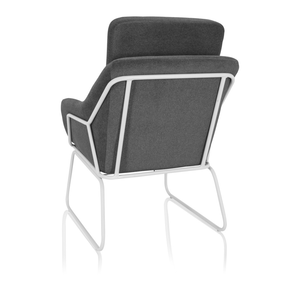 Produktabbildung Nr. 10: Fauteuil lounge / fauteuil de relaxation hjh OFFICE LAGUNO W tissu gris foncé, 1 place