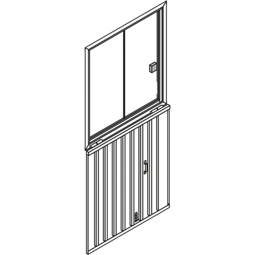 Produktabbildung Nr. 2: Fenêtre coulissante en métal léger avec verre de sécurité