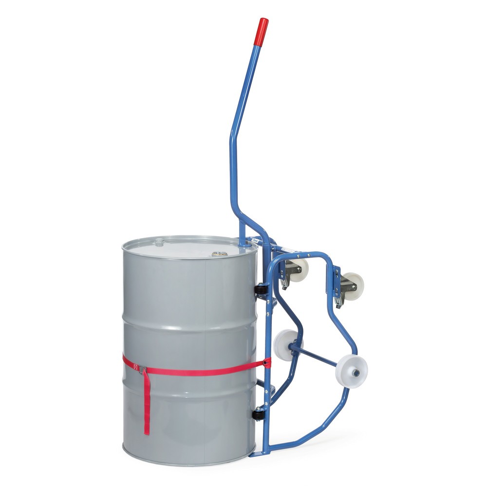 Produktabbildung Nr. 2: fetra® Basculeur de fûts, capacité de charge 250 kg, avec barre de levier, mobile, roues en plastique pour faire tourner le fût