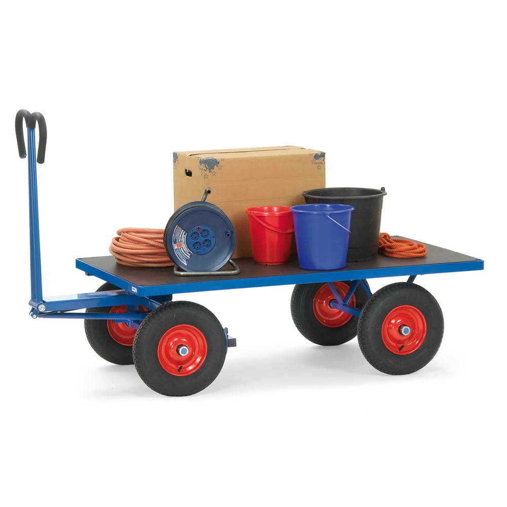 Produktabbildung Nr. 2: fetra® Char à bras sans ridelles, surface de chargement lxP 900 x 1 600 mm, capacité de charge 1 000 kg, pneumatiques gonflables
