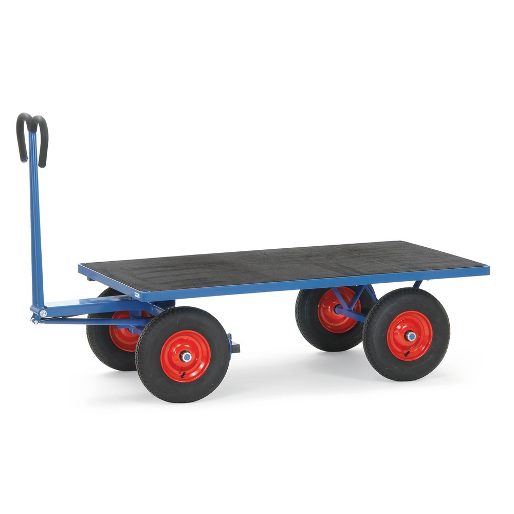 Produktabbildung Nr. 1: fetra® Char à bras sans ridelles, surface de chargement lxP 900 x 1 600 mm, capacité de charge 1 000 kg, pneumatiques gonflables