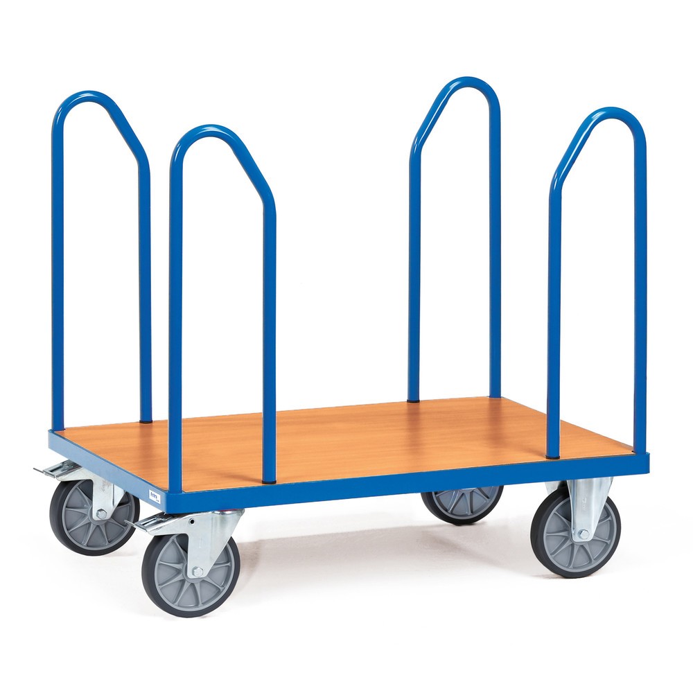 Illustration du produit: fetra® Chariot à plate-forme avec arceaux latéraux, surface de chargement lxP 800 x 1 200 mm