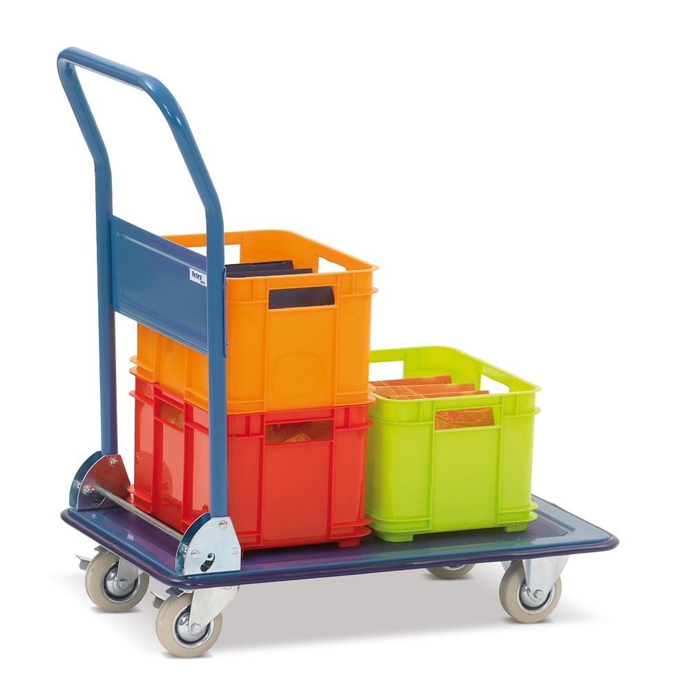 Produktabbildung Nr. 3: fetra® Chariot à plate-forme avec plate-forme en métal 750 x 480 mm, capacité de charge 150 kg