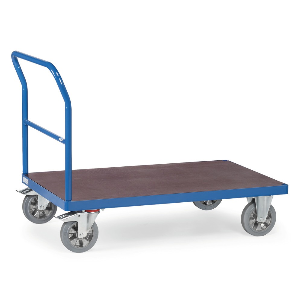 Illustration du produit: fetra® Chariot à plate-forme pour charges lourdes avec dossier de poussée, surface de chargement lxP 800 x 1 600 mm