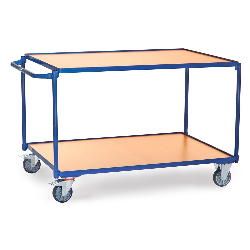 Produktabbildung Nr. 1: Servante fetra®, capacité de charge 300 kg, 2 étages de 1 200 x 800 mm, arceau de poussée vertical