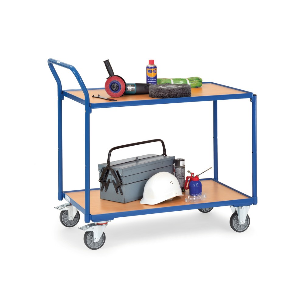 Produktabbildung Nr. 2: fetra® Servante, capacité de charge 300 kg, 2 niveaux de 850 x 500 mm, dossier de poussée haut